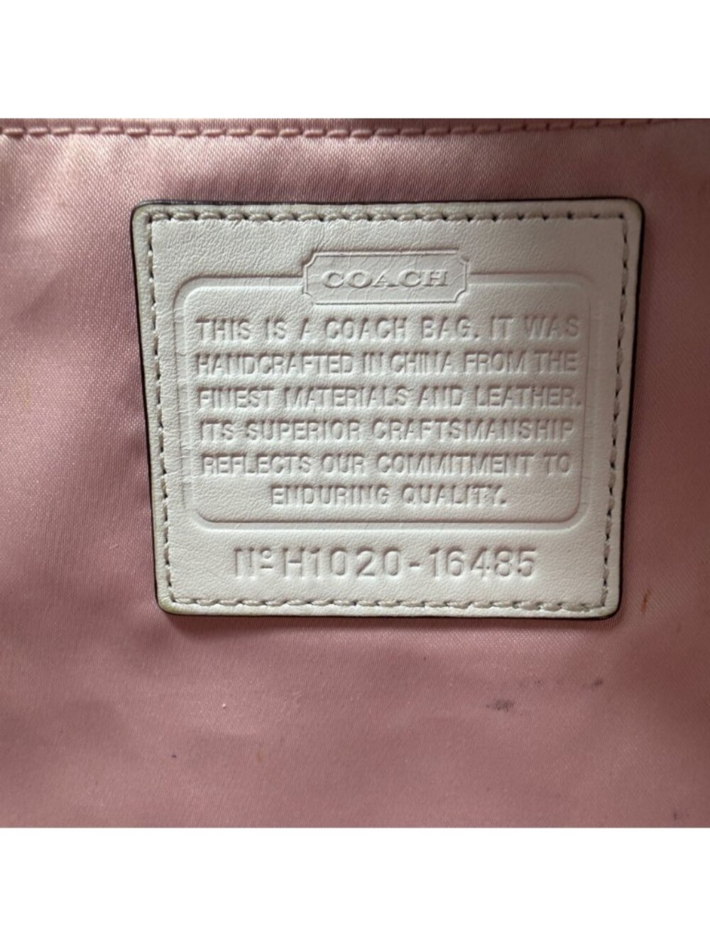 Coach Colette 16485 Tote Leather Shoulder Bag Chain Handle Tassel + Hang Tags - Picture 13 of 16